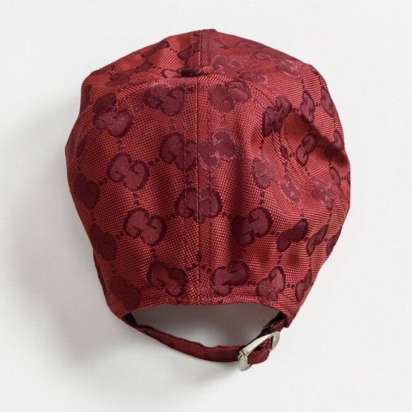 Gucci Red GG Monogram Hat main image 4